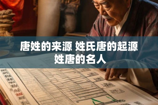 唐姓的来源 姓氏唐的起源 姓唐的名人