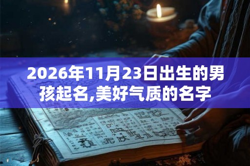 2026年11月23日出生的男孩起名,美好气质的名字
