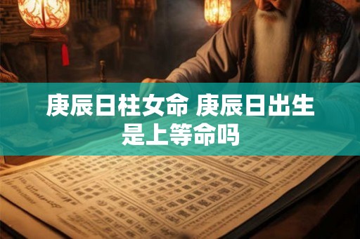 庚辰日柱女命 庚辰日出生是上等命吗