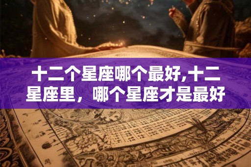 十二个星座哪个最好,十二星座里，哪个星座才是最好的？