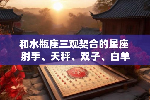 和水瓶座三观契合的星座 射手、天秤、双子、白羊