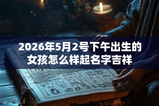 2026年5月2号下午出生的女孩怎么样起名字吉祥
