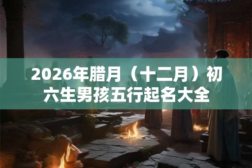 2026年腊月(十二月)初六生男孩五行起名大全 2026年腊月(十二月)初六生男孩五行起名大全