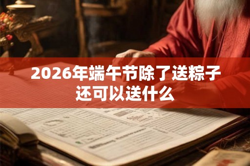 2026年端午节除了送粽子还可以送什么 2026年端午节除了送粽子还可以送什么