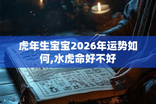 虎年生宝宝2026年运势如何,水虎命好不好