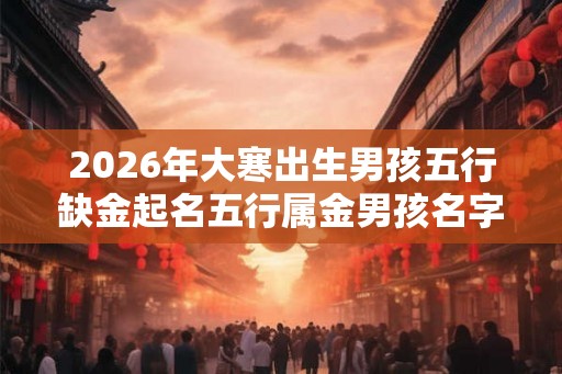 2026年大寒出生男孩五行缺金起名五行属金男孩名字