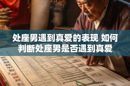 处座男遇到真爱的表现 如何判断处座男是否遇到真爱