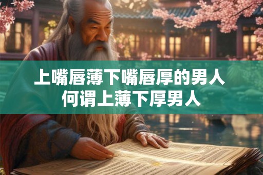 上嘴唇薄下嘴唇厚的男人 何谓上薄下厚男人 上嘴唇薄下嘴唇厚的男人 何谓上薄下厚男人