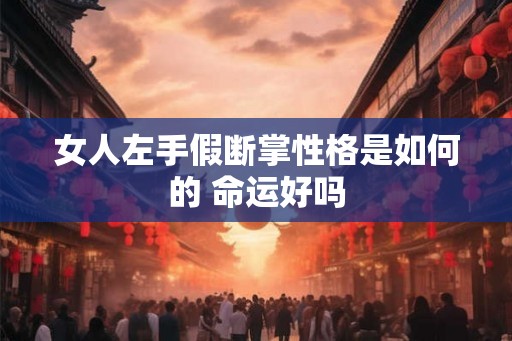 女人左手假断掌性格是如何的 命运好吗