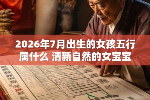 2026年7月出生的女孩五行属什么 清新自然的女宝宝名字 2026年7月出生的女孩五行属什么 清新自然的女宝宝名字