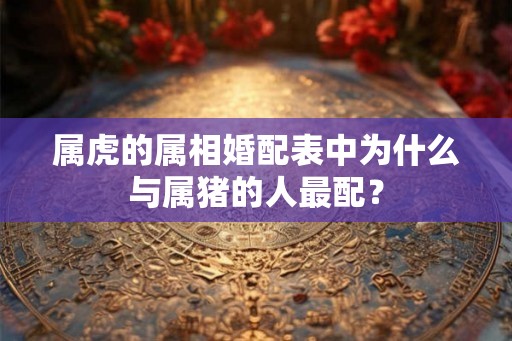 属虎的属相婚配表中为什么与属猪的人最配？