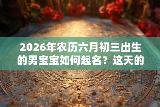 2026年农历六月初三出生的男宝宝如何起名？这天的卦象如何？