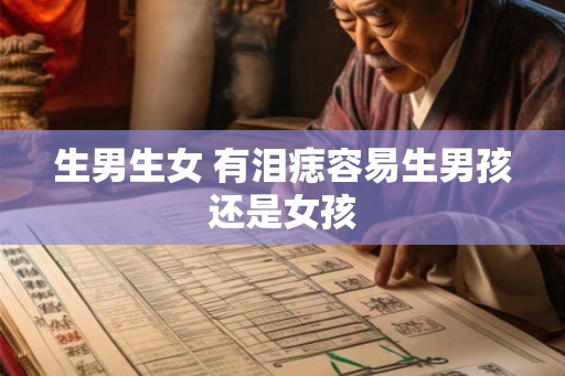 生男生女 有泪痣容易生男孩还是女孩