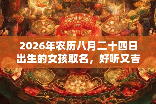 2026年农历八月二十四日出生的女孩取名，好听又吉利的名字推荐