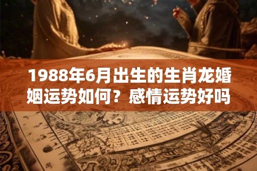 1988年6月出生的生肖龙婚姻运势如何？感情运势好吗？