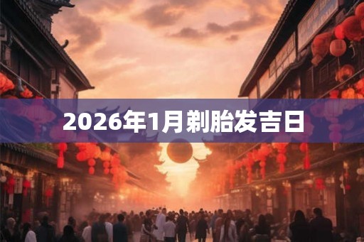 2026年1月剃胎发吉日