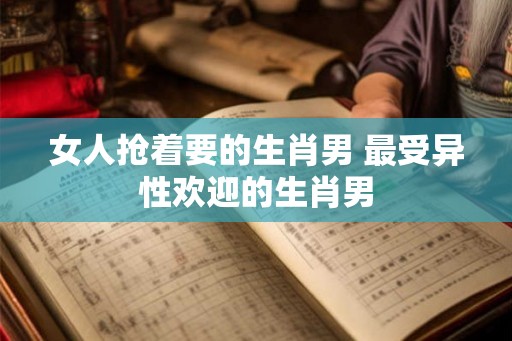 女人抢着要的生肖男 最受异性欢迎的生肖男