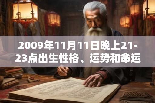 2009年11月11日晚上21-23点出生性格、运势和命运 2009年11月11日晚上21-23点出生性格、运势和命运