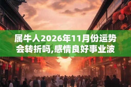 属牛人2026年11月份运势会转折吗,感情良好事业波动