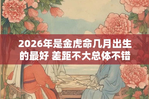 2026年是金虎命几月出生的最好 差距不大总体不错