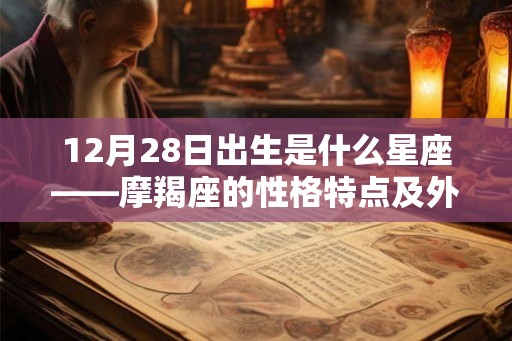 12月28日出生是什么星座——摩羯座的性格特点及外貌特征
