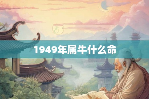 1949年属牛什么命