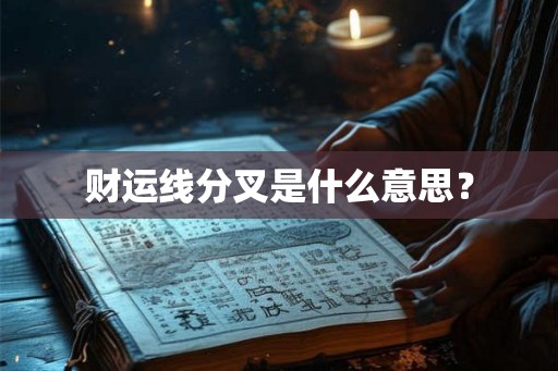 财运线分叉是什么意思？