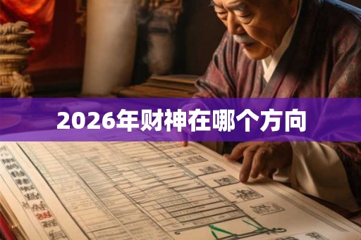 2026年财神在哪个方向