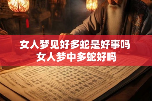 女人梦见好多蛇是好事吗 女人梦中多蛇好吗
