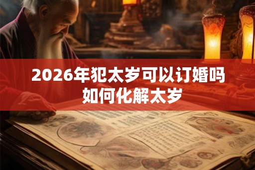 2026年犯太岁可以订婚吗  如何化解太岁