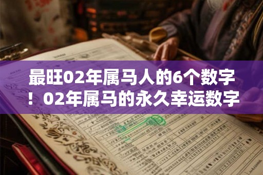 最旺02年属马人的6个数字！02年属马的永久幸运数字