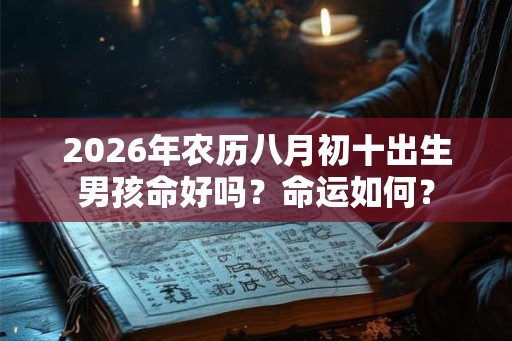 2026年农历八月初十出生男孩命好吗?命运如何? 2026年农历八月初十出生男孩命好吗?命运如何?