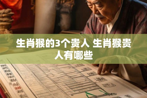 生肖猴的3个贵人 生肖猴贵人有哪些