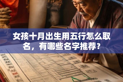女孩十月出生用五行怎么取名,有哪些名字推荐? 女孩十月出生用五行怎么取名,有哪些名字推荐?