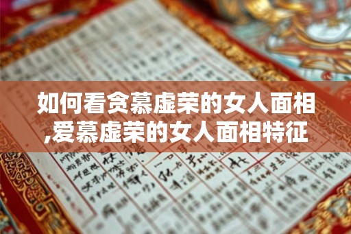 如何看贪慕虚荣的女人面相,爱慕虚荣的女人面相特征