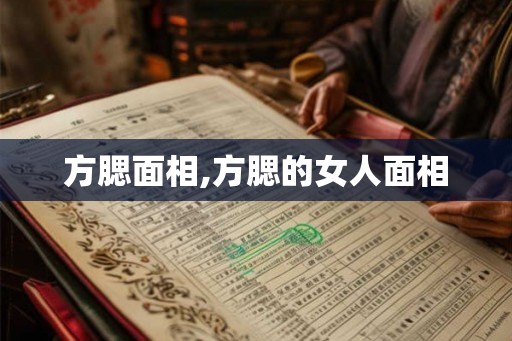 方腮面相,方腮的女人面相