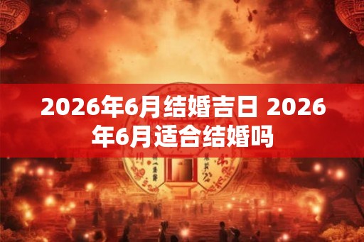 2026年6月结婚吉日 2026年6月适合结婚吗