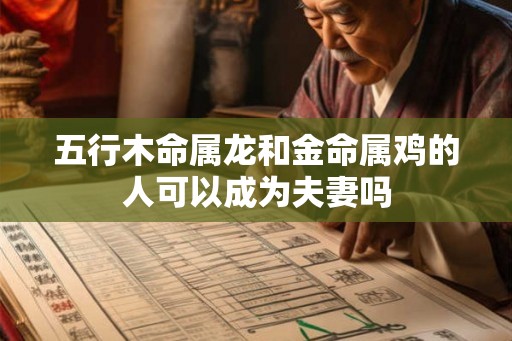 五行木命属龙和金命属鸡的人可以成为夫妻吗