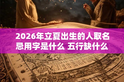 2026年立夏出生的人取名忌用字是什么 五行缺什么
