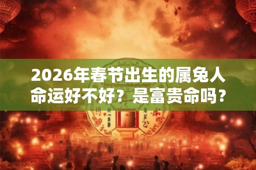 2026年春节出生的属兔人命运好不好？是富贵命吗？
