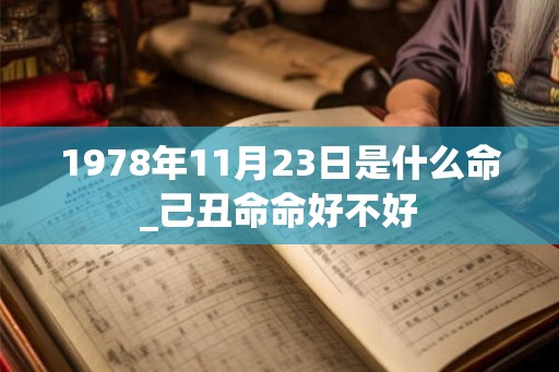 1978年11月23日是什么命_己丑命命好不好