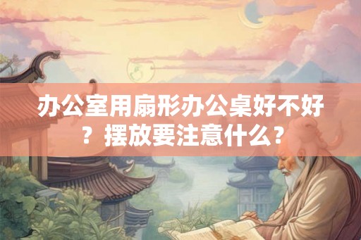 办公室用扇形办公桌好不好？摆放要注意什么？