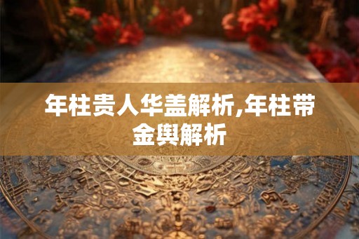 年柱贵人华盖解析,年柱带金舆解析