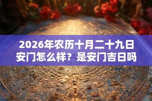 2026年农历十月二十九日安门怎么样？是安门吉日吗？