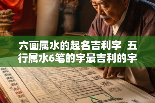 六画属水的起名吉利字  五行属水6笔的字最吉利的字