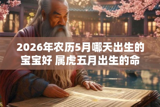 2026年农历5月哪天出生的宝宝好 属虎五月出生的命运