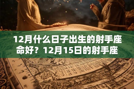 12月什么日子出生的射手座命好？12月15日的射手座！