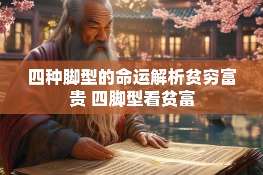 四种脚型的命运解析贫穷富贵 四脚型看贫富