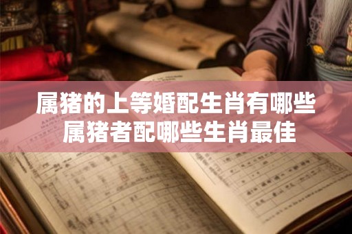属猪的上等婚配生肖有哪些 属猪者配哪些生肖最佳