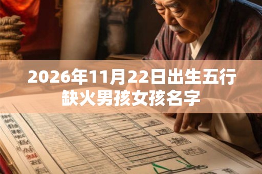 2026年11月22日出生五行缺火男孩女孩名字